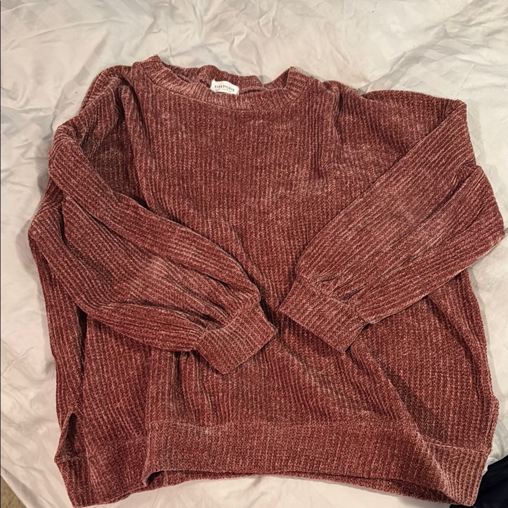 Cozy Chenille Sweater in Dusty Pink
